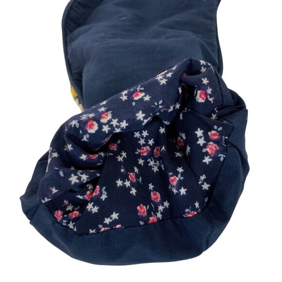 Vintage Handmade Needlepoint Christmas Stocking With Santa & Toys Design - Picture 3 of 3